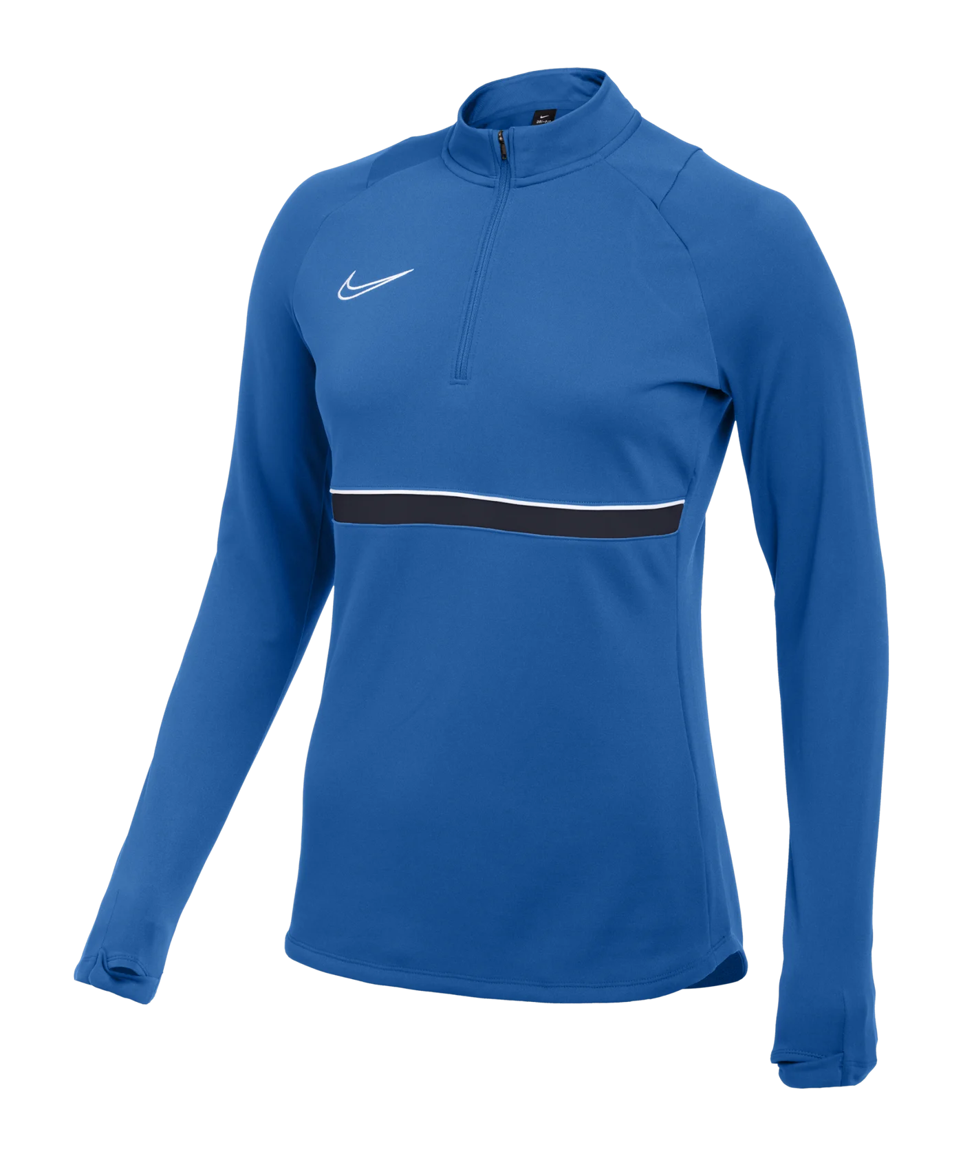 Nike Academy 21 Drill Top Damen Blau Weiss F463
