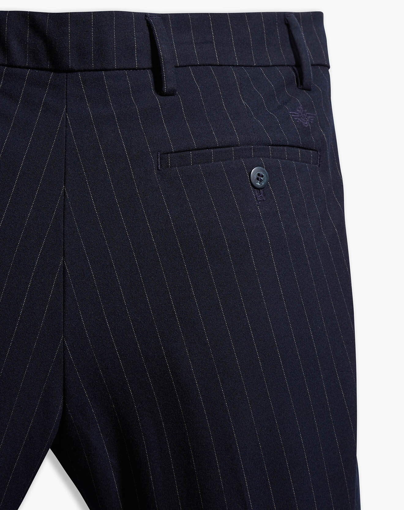 Dockers Pantalon Smart 360 Flex Trouser Slim Fit à rayures bleu foncé