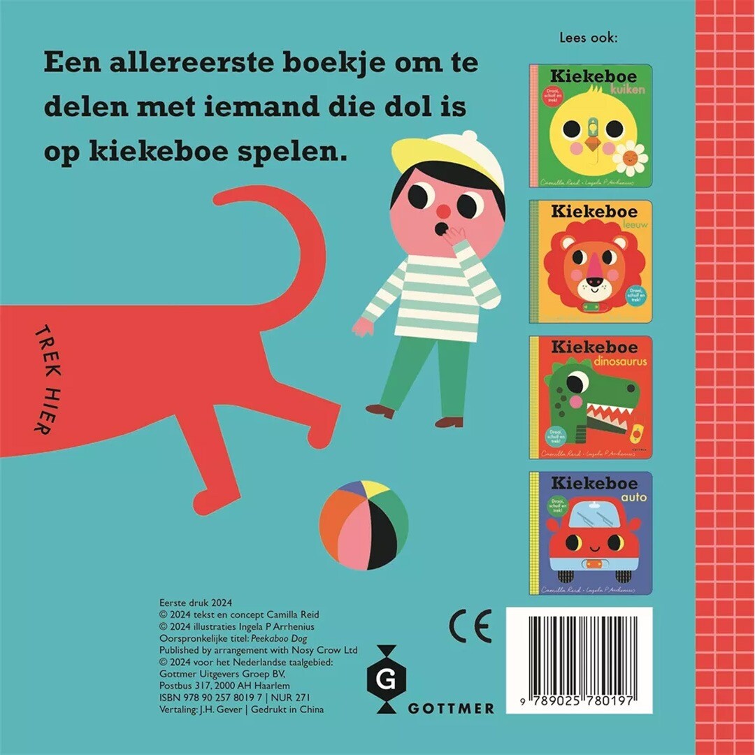 Uitgeverij gottmer kartonboek kiekeboe hondje