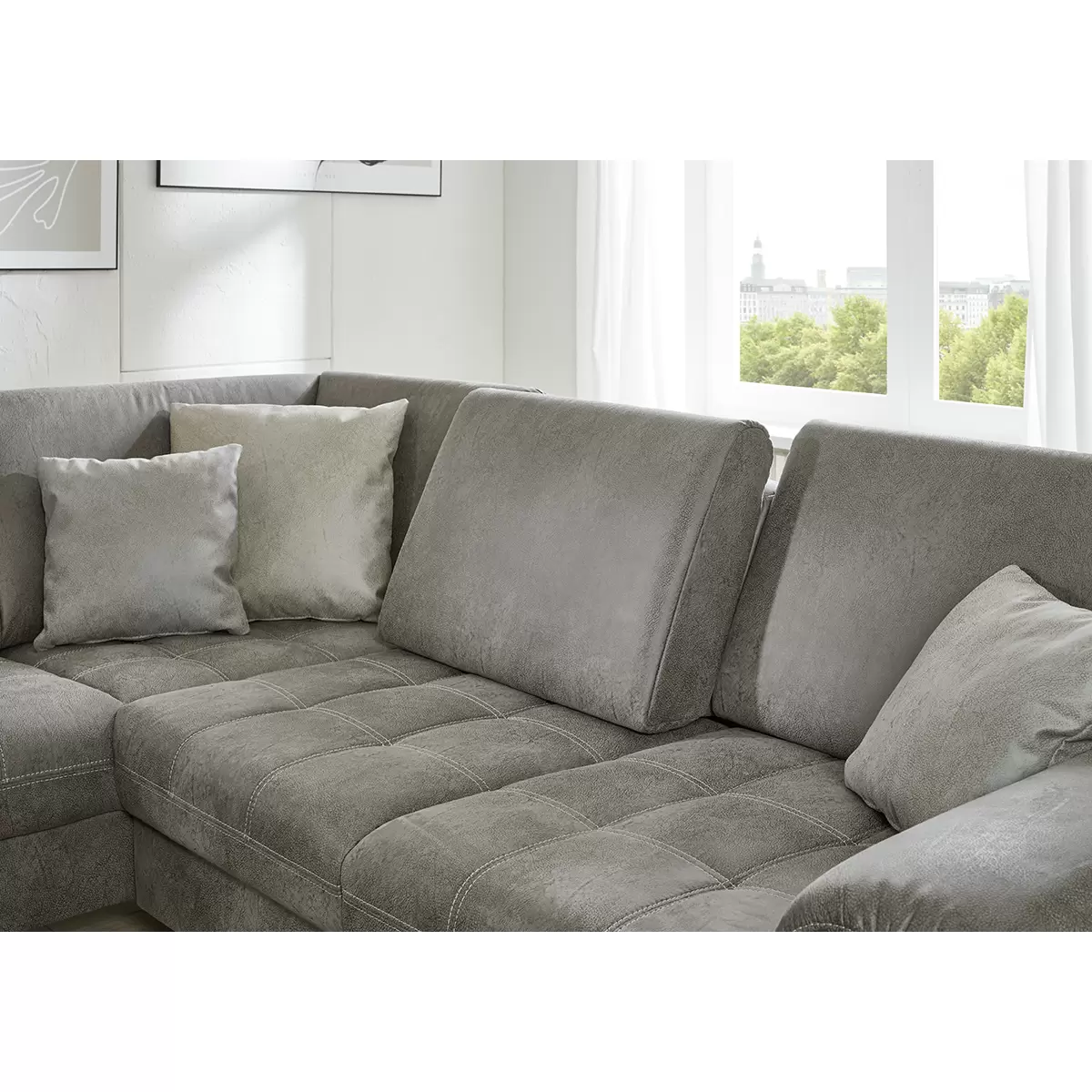 Ecksofa Lindau Grau