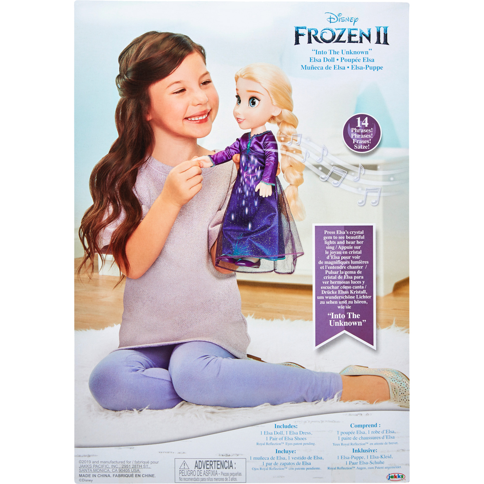Jakks Pacific Die Eiskönigin 2 Puppe Elsa mit Funktion