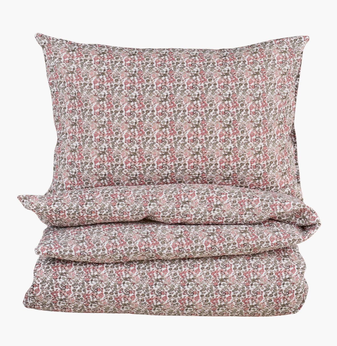 Krepp sengesett multi blå - 140x220 cm
