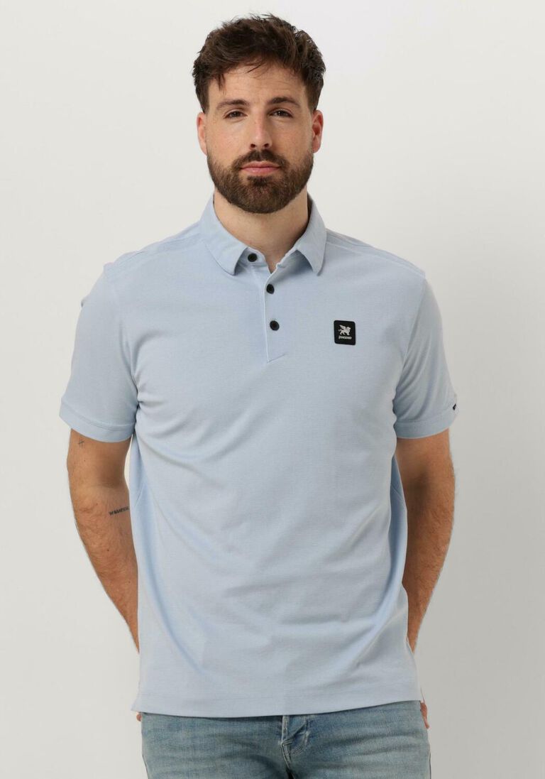 VANGUARD blauwe vanguard polo short sleeve polo raschel interlock
