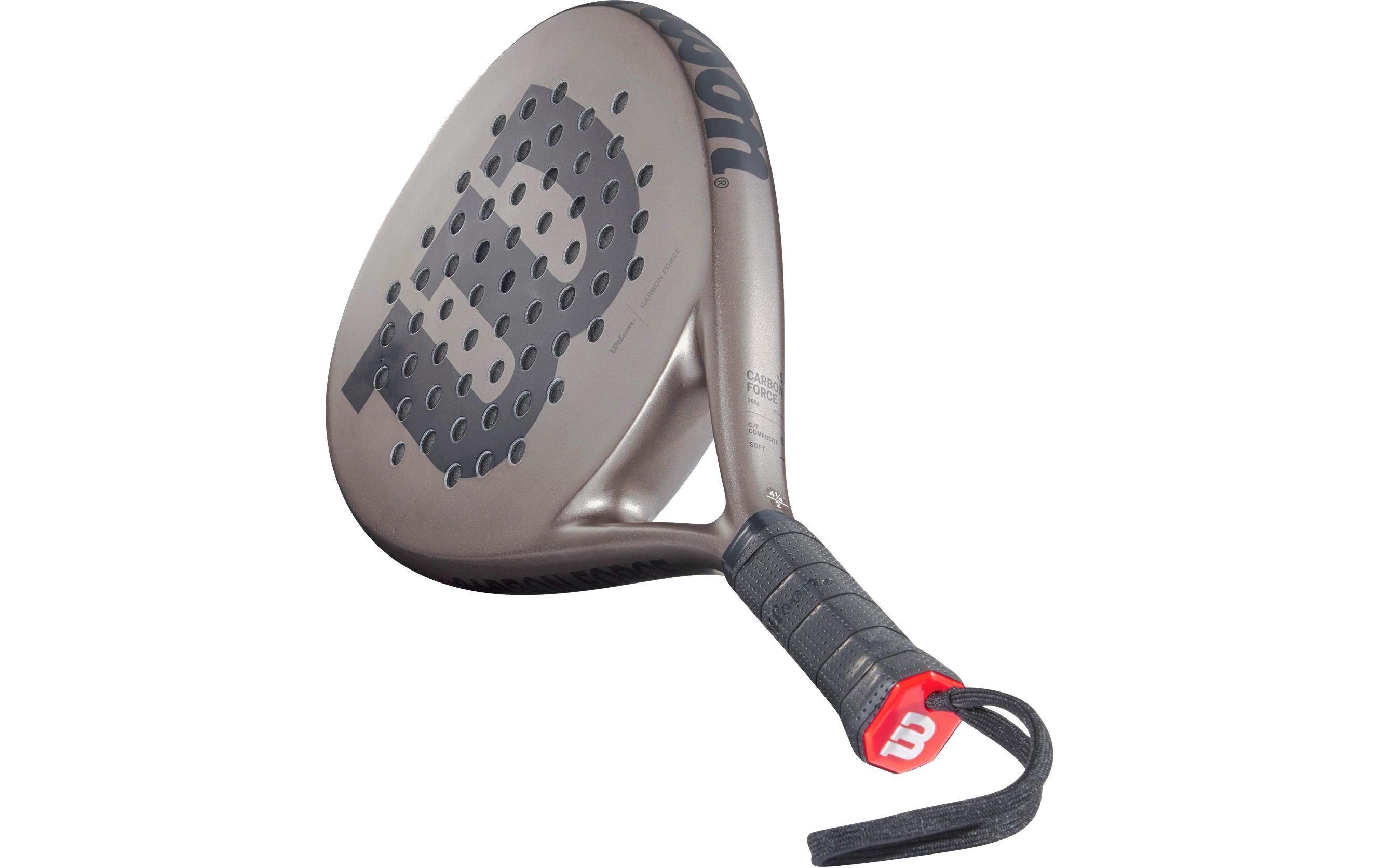 Padelracket Carbon Force Grau<br>Padelschläger mit Carbon Rahmen