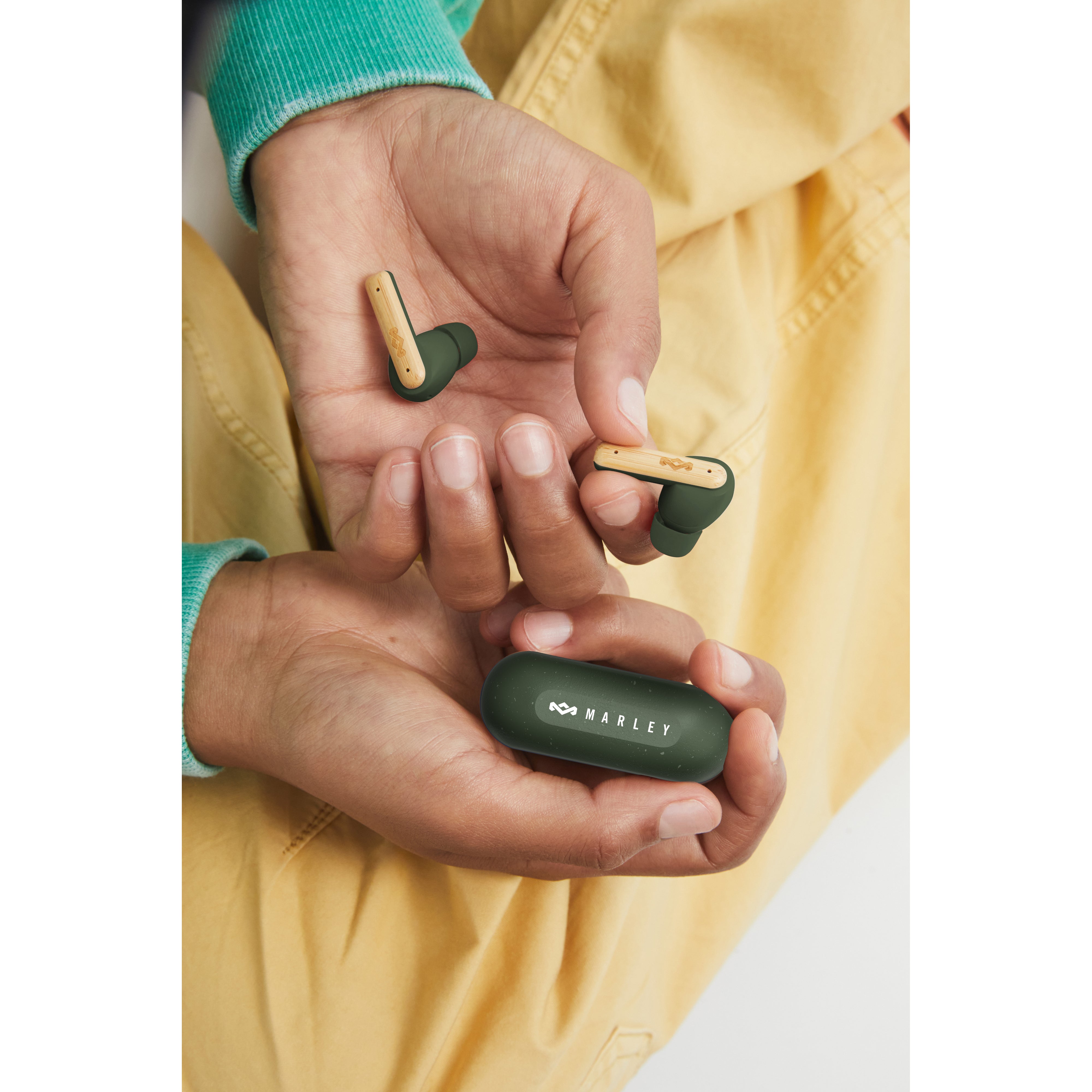 House of Marley Little Bird TWS Green draadloze oordopjes