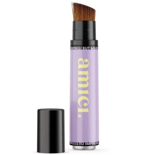 Amici Amici Cosmetics Navulbare Zonnebrand Kwast - Purple Pop