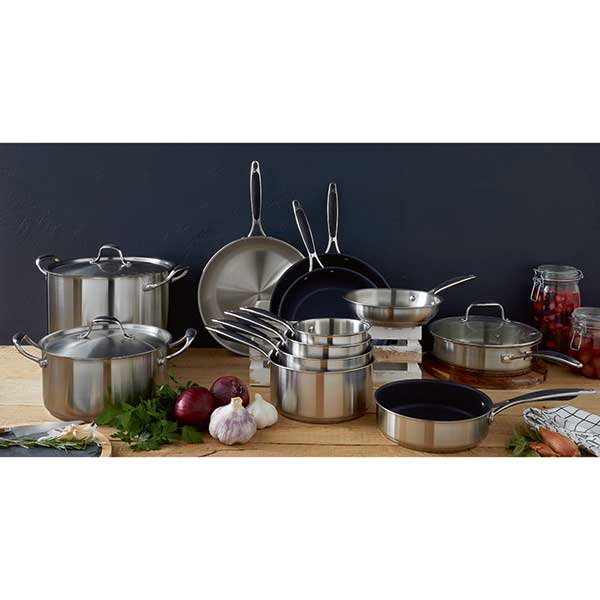 Batterie de cuisine Excell’Inox en acier inoxydable Mathon