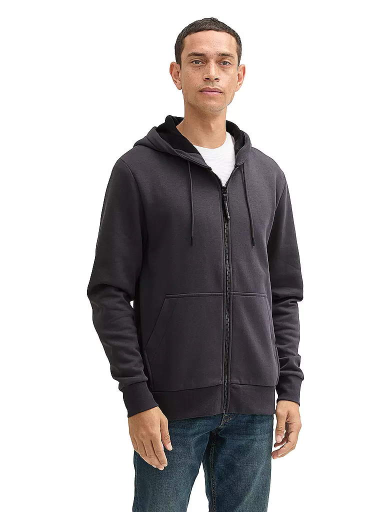 TOM TAILOR Sweatjacke grau