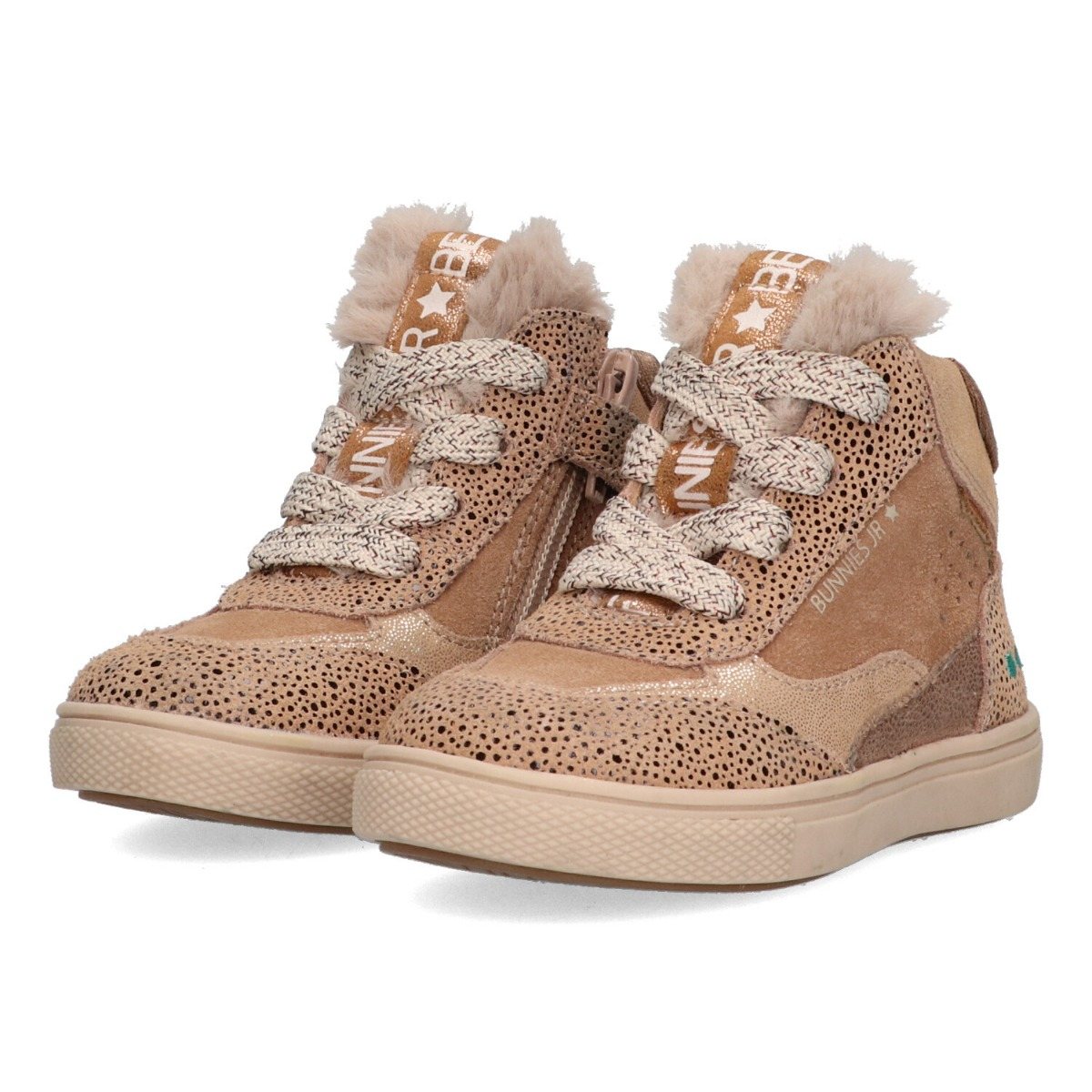Lola Louw - Hoge Sneakers Bunnies Roze
