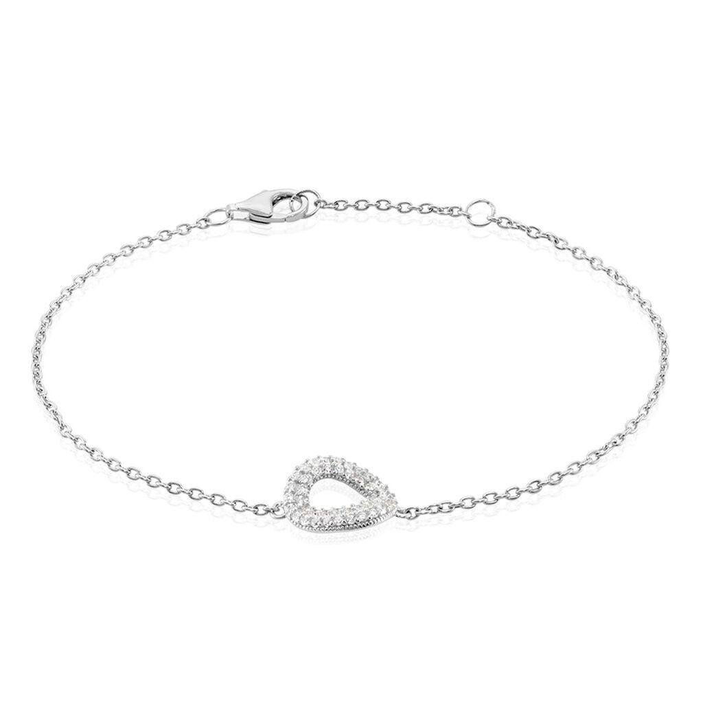 Bracelet Argent Blanc Irenaeus Oxydes De Zirconium