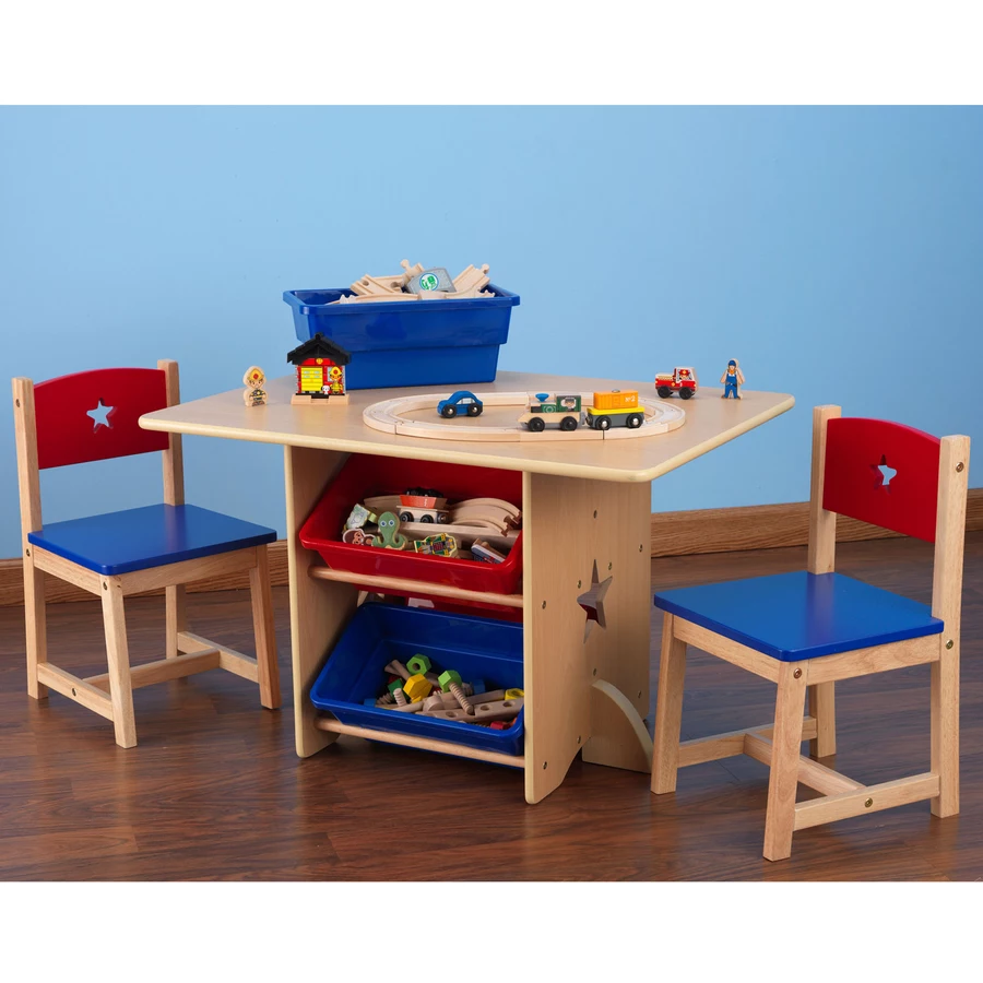 KidKraft® Tisch- und Stuhlset Sternchen natur  bunt