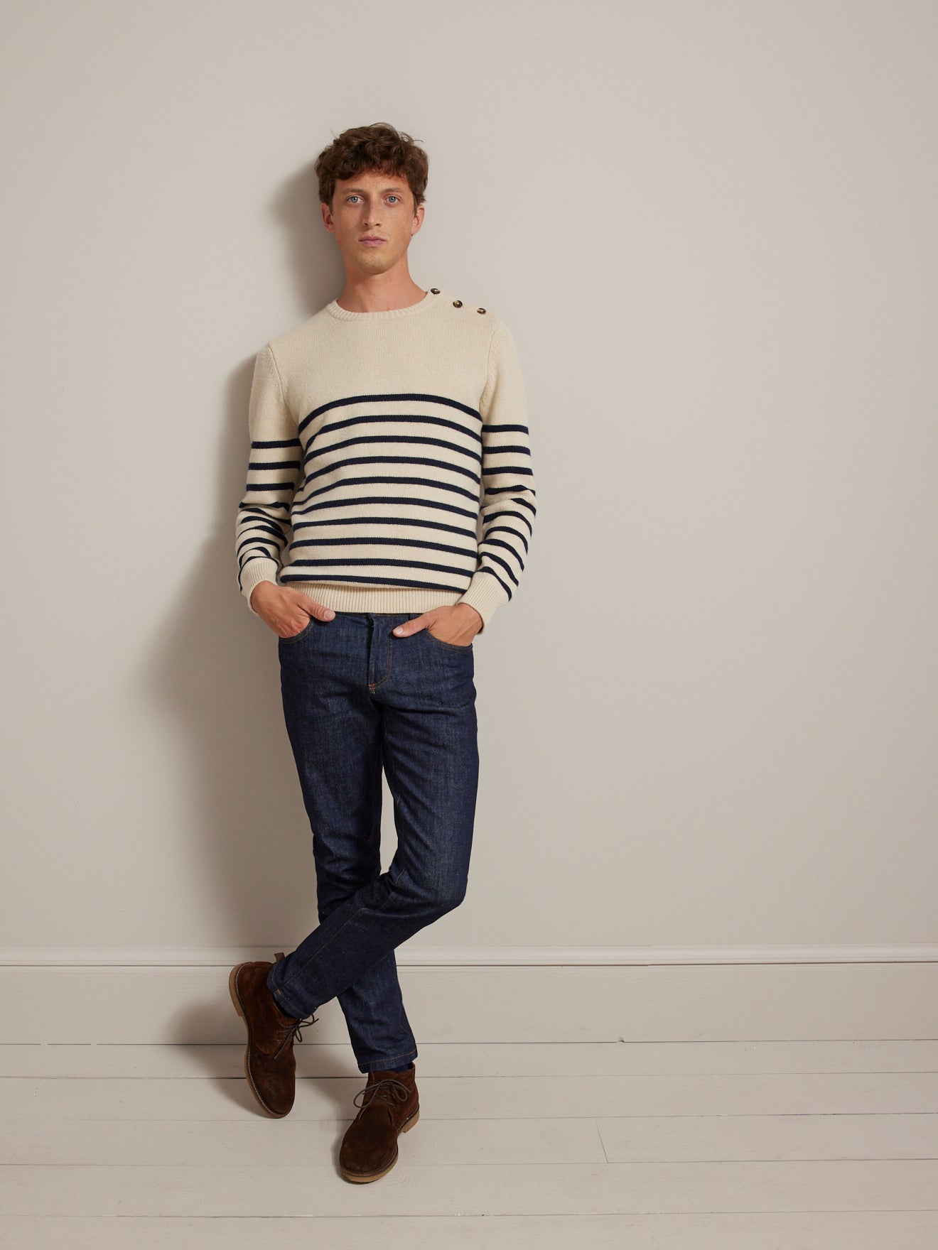 Jean regular homme - coton bio, délavage écoresponsable