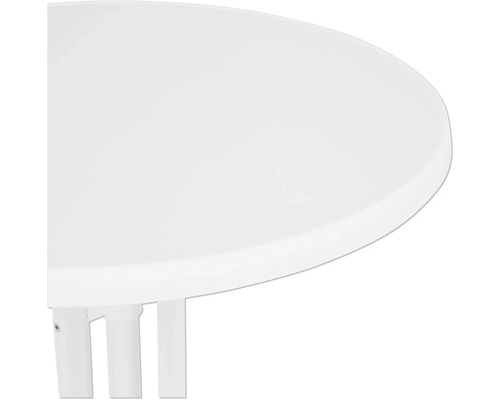 Staande tafel Ø 70 cm hout metaal rond wit