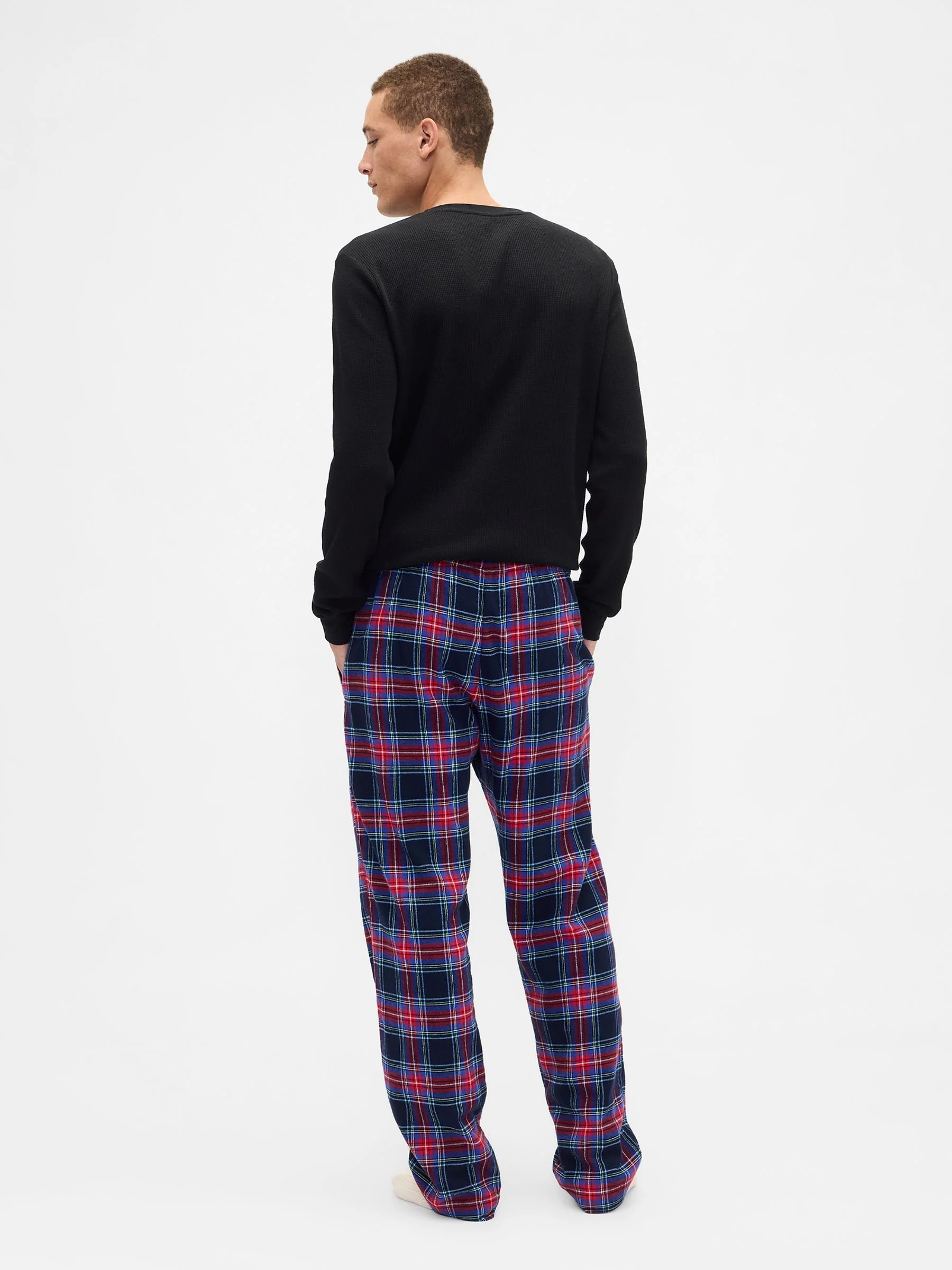 Marineblauw geruit - Gap kerstpyjamabroek