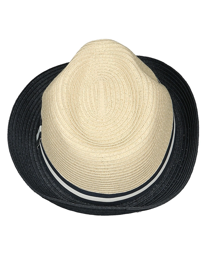 Strohhut TRILBY MULTI in natur/navy