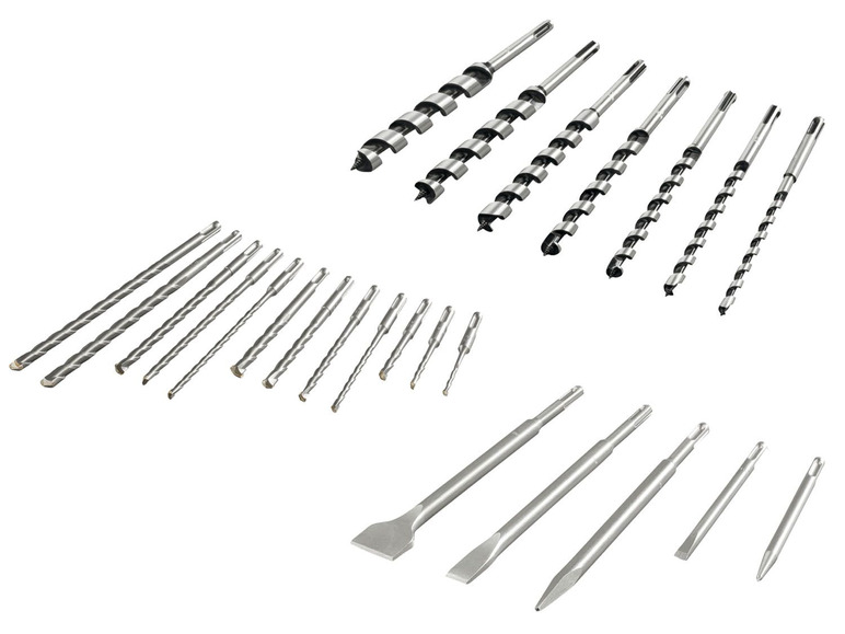 Boor- en beitelset SDS-plus
