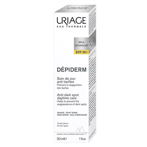 Uriage Dépiderm Creme Diurno Anti-Manchas Escuras FPS 50+ 30ml