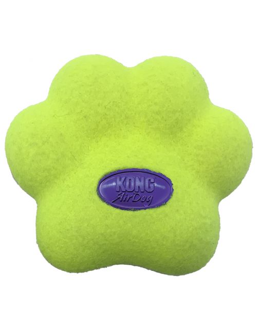 Kong Airdog Squeaker Paw - Hondenspeelgoed - Geel Medium