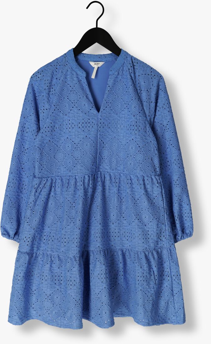 OBJECT lichtblauwe object mini jurk objfeodora gia l/s dress