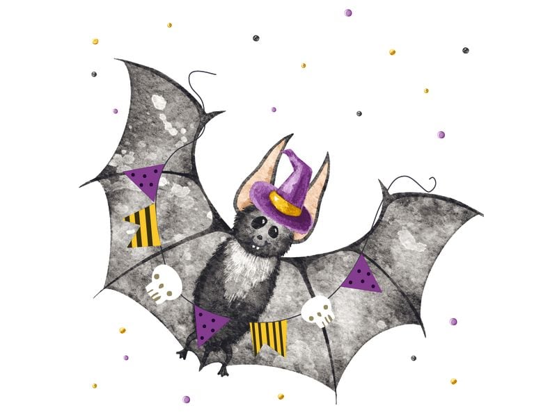 Paper   Design Servietten Bat Halloween 20 Stück Servietten aus Papier