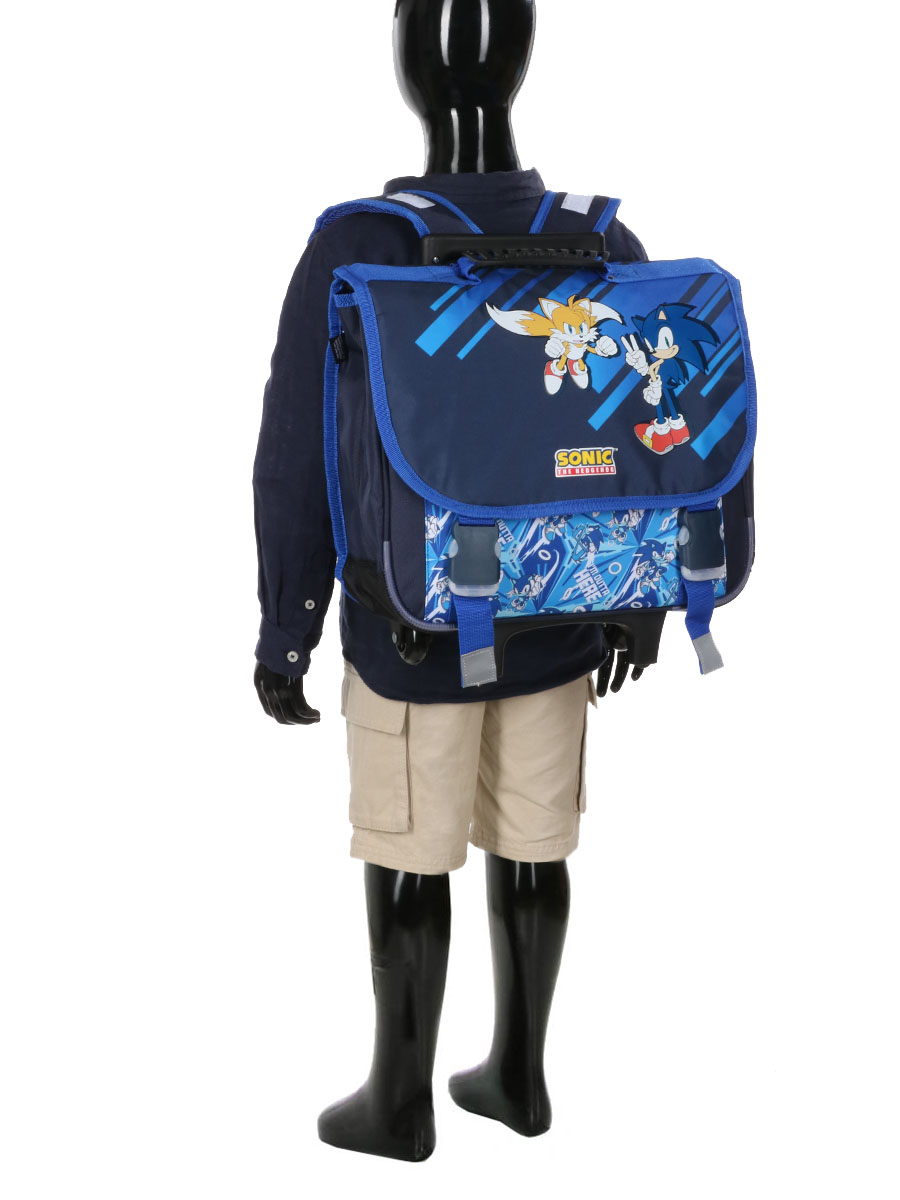 Cartable À roulettes Sonic & Tails 38 cm