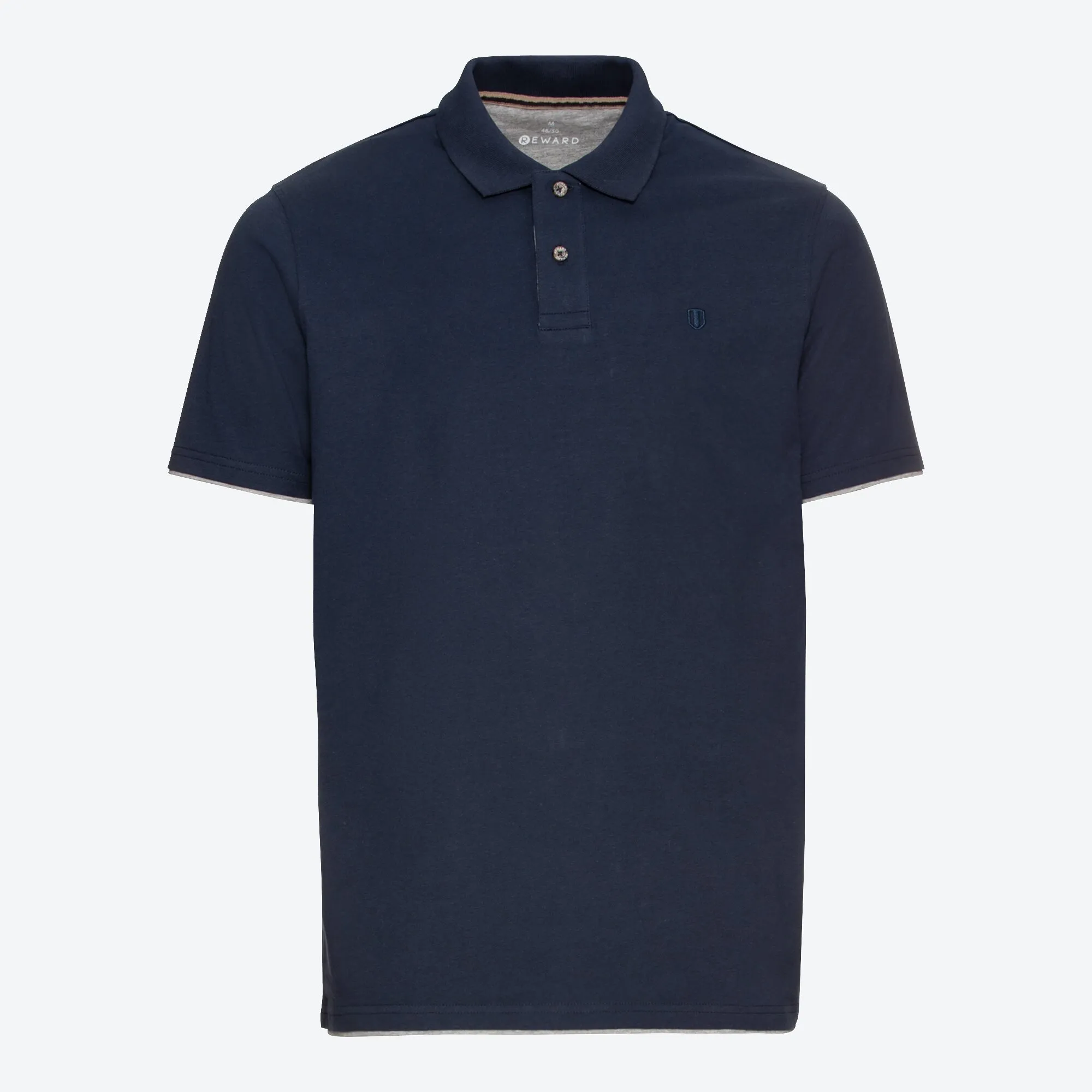 Herren-Poloshirt mit Kontrast-Innenkragen