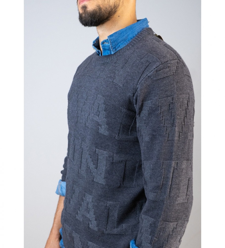 Camisa Six Valves em relevo cinza