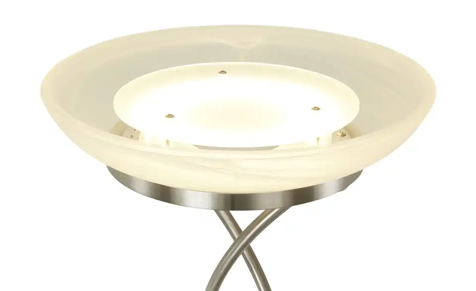 KHG LED Fluter 2-flammig matt, lackiert, silberfarben