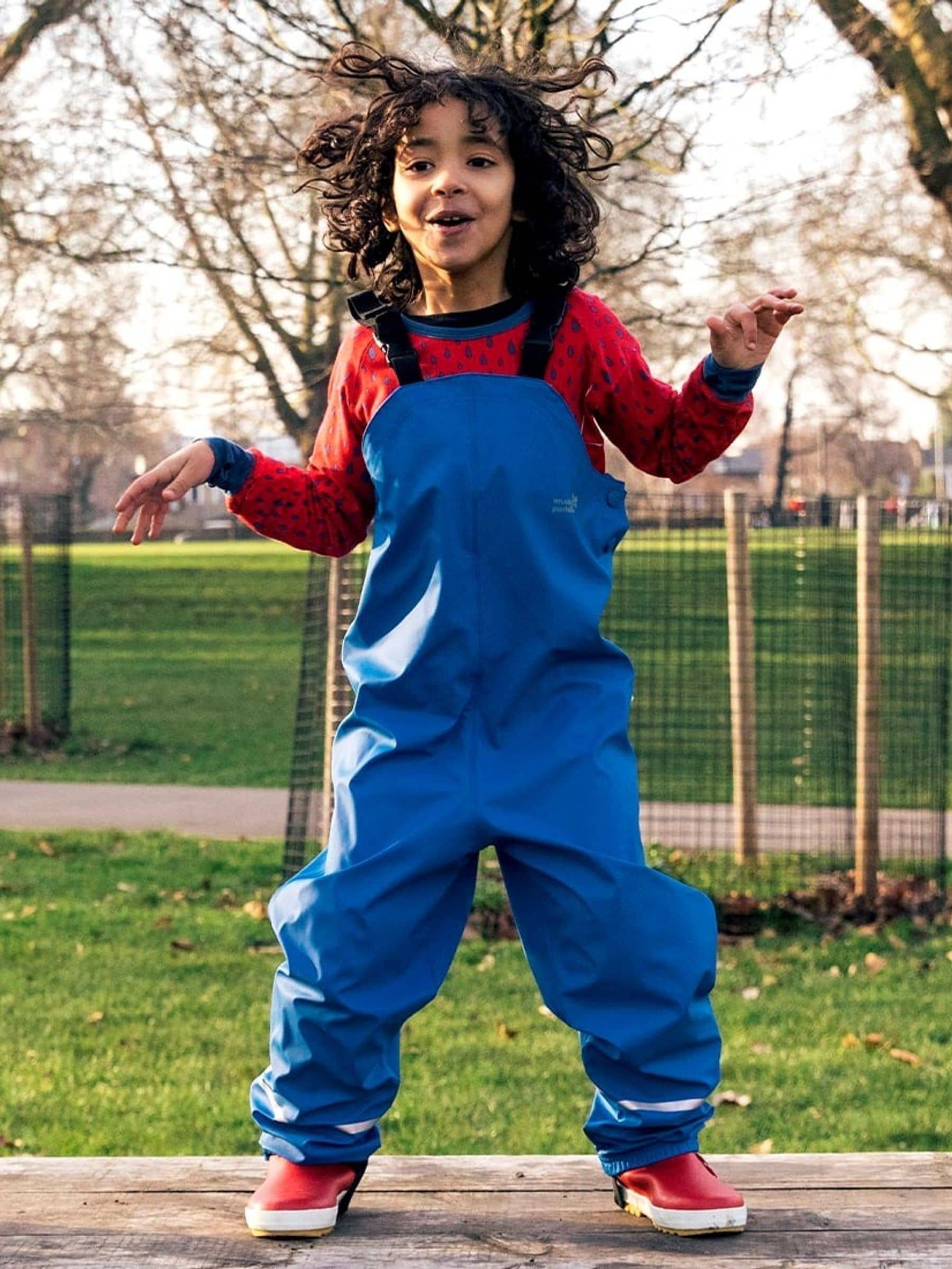 Blauw - Muddy Puddles - Waterdichte tuinbroek voor regendagen
