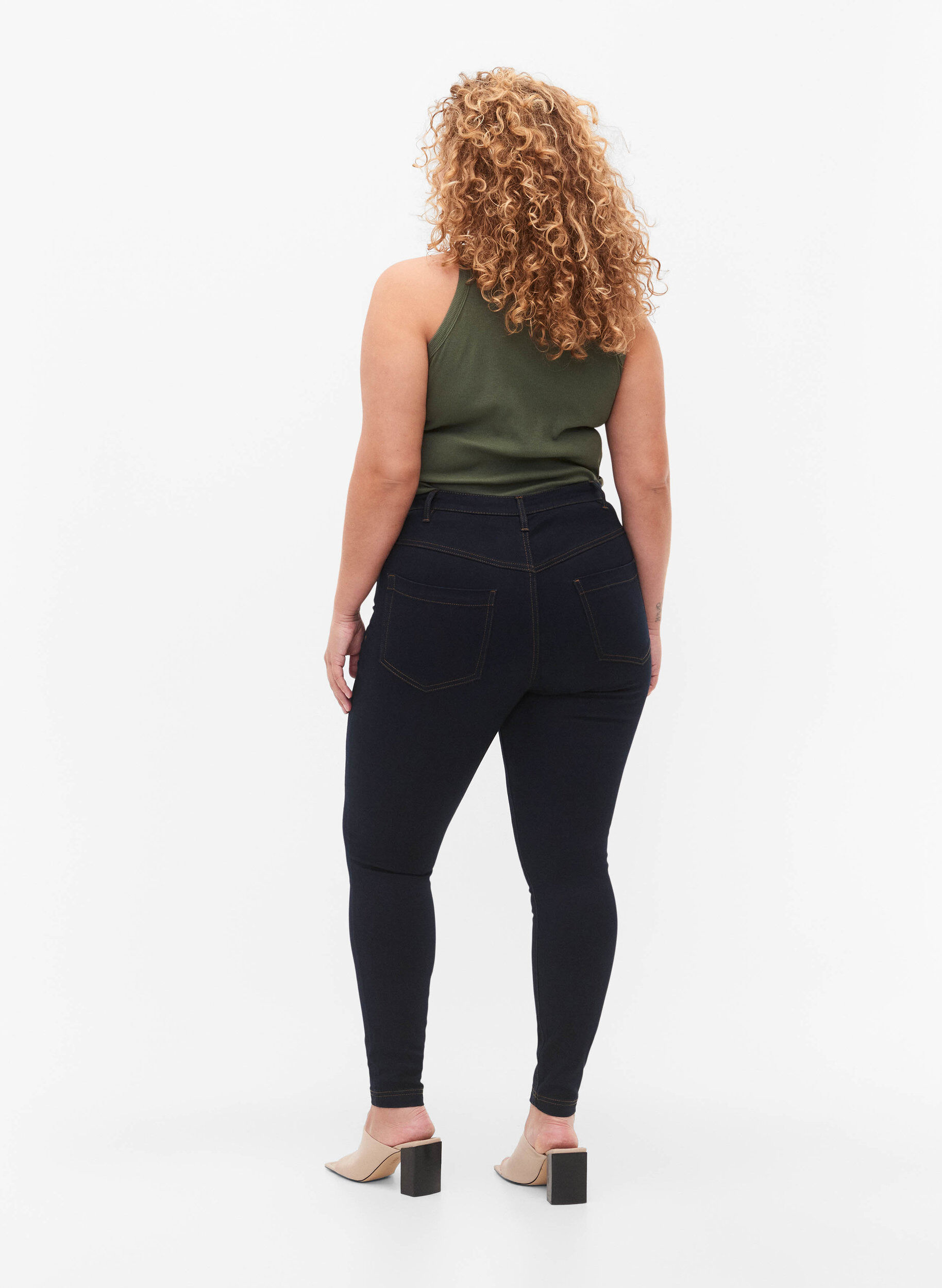 Super slim Amy jeans med høj talje