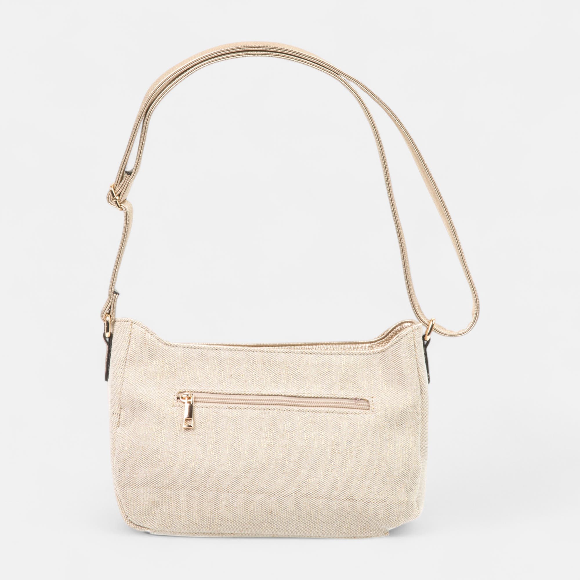 Sac bandoulière beige
