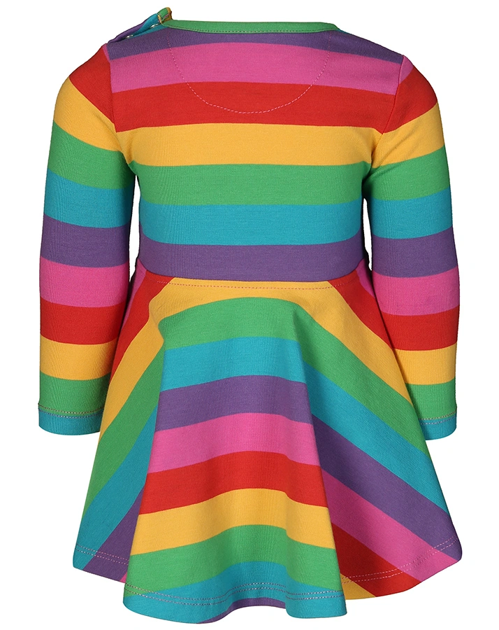 Skater-Kleid SOFIA  RAINBOW STRIPE in bunt