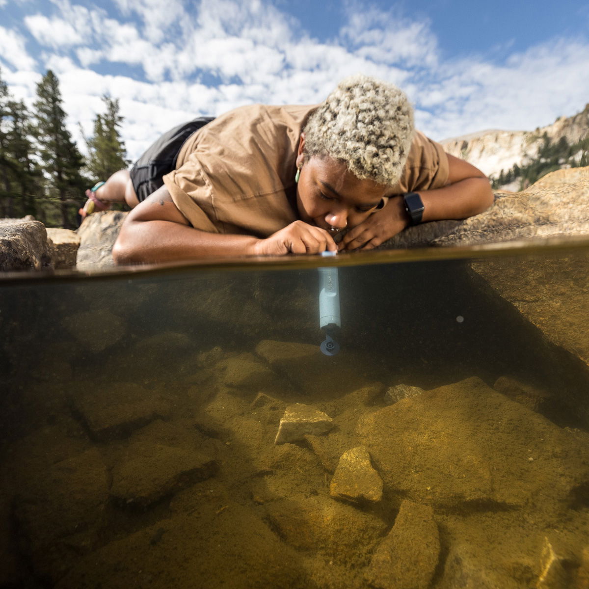 LifeStraw Peak Personal vandrensningsfilter (Mountain Blue) - Spejder Sport