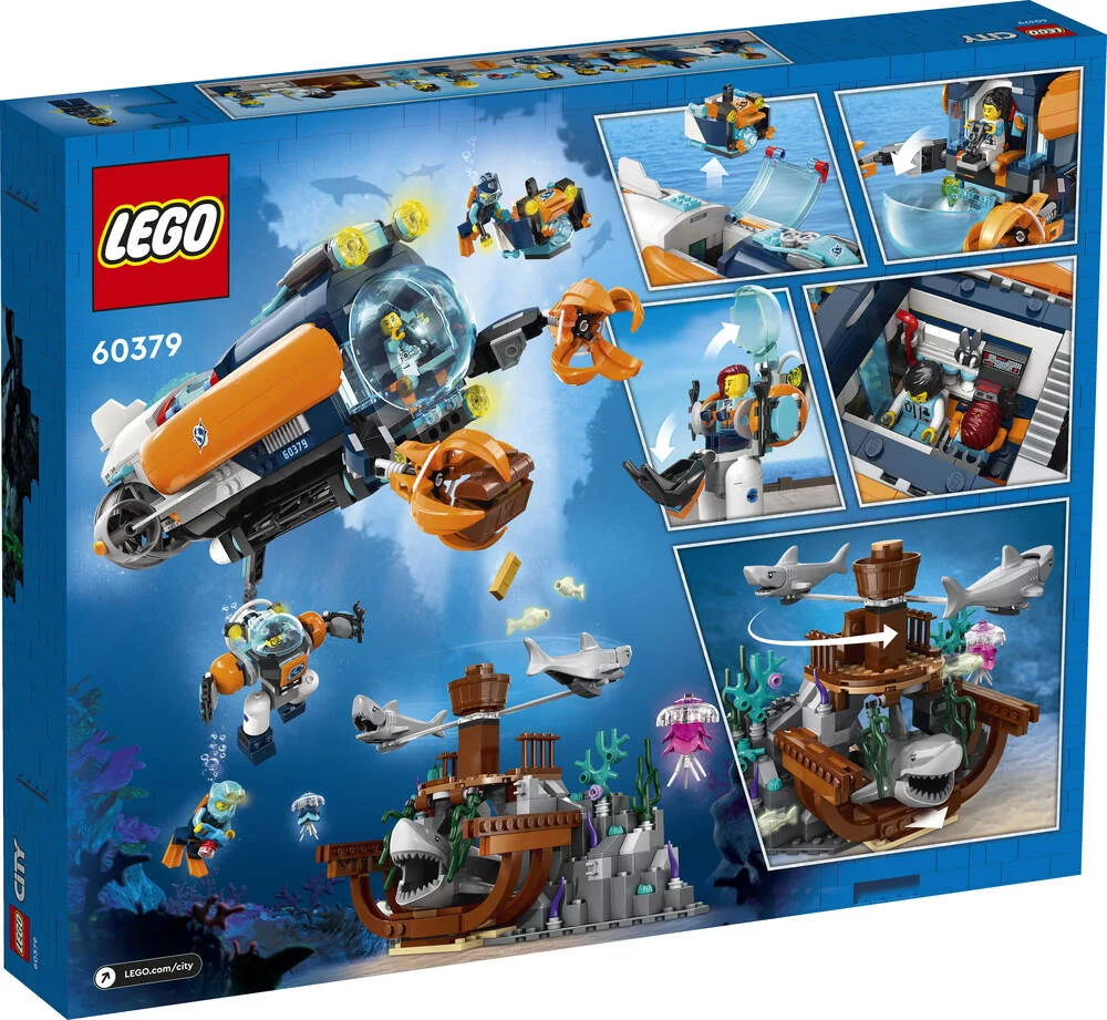 LEGO®CITY 60379 - LE SOUS-MARIN D’EXPLORATION EN EAUX PROFONDES