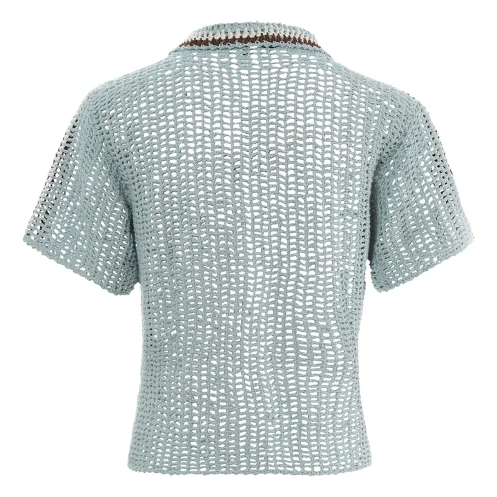 She Made Me Chemise Rahi Crochet | Bleu ciel