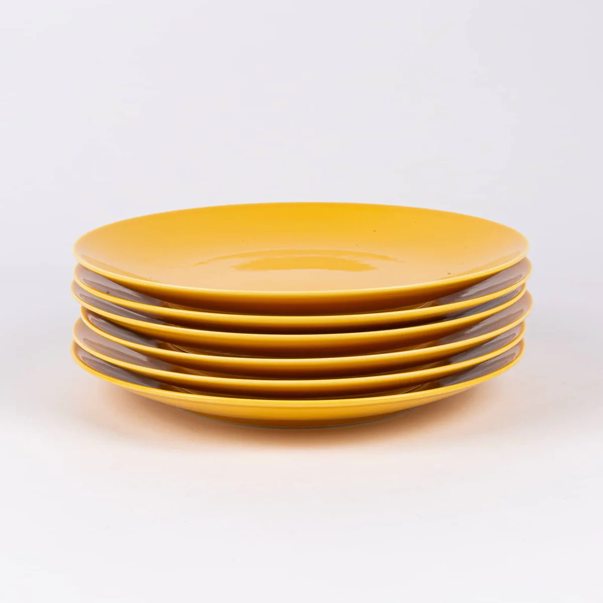 Assiette plate ronde 25cm jaune OGRE La Fabrique
