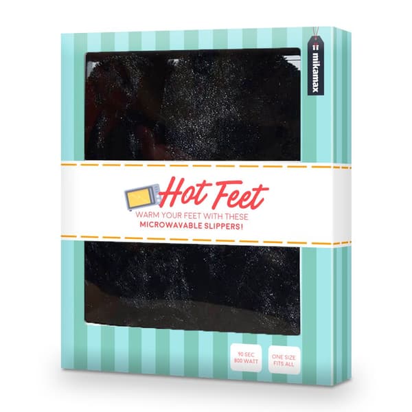 Varmetøfler Hot Feet Deluxe sort Mikamax