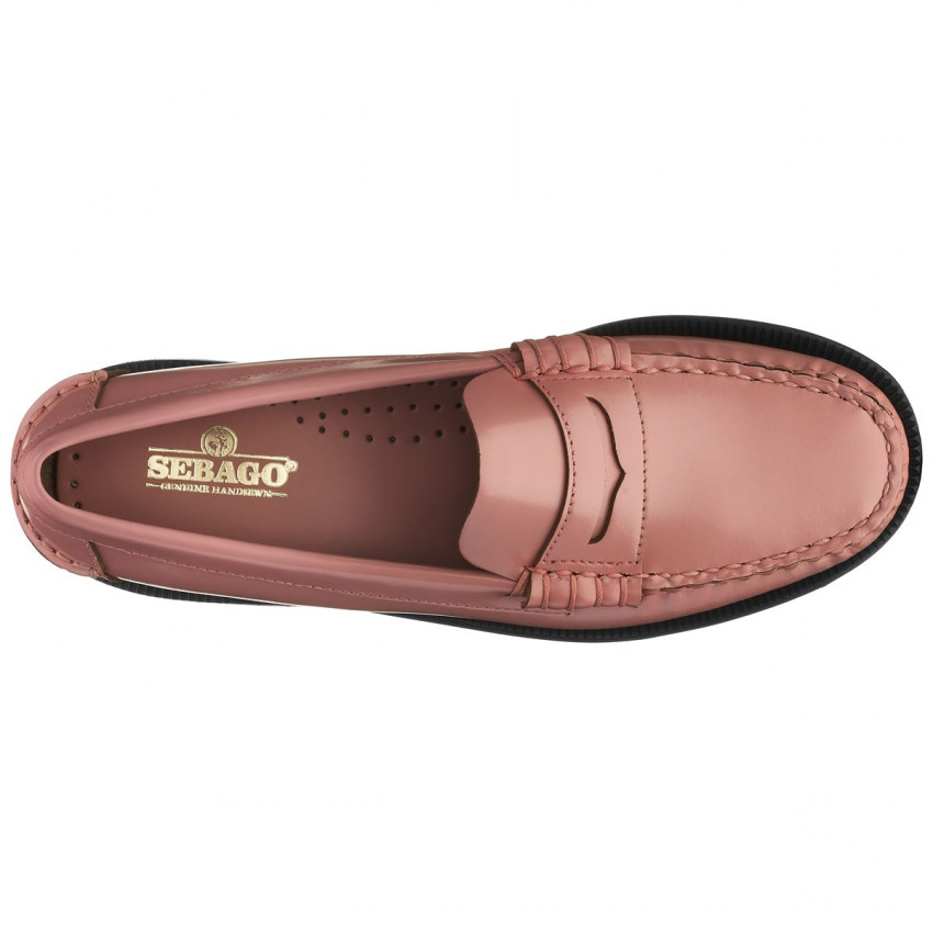 CLASSIC DAN PIGMENT PINK BLUSH MOCASSIN-Mocassin pour femme en cuir brossé