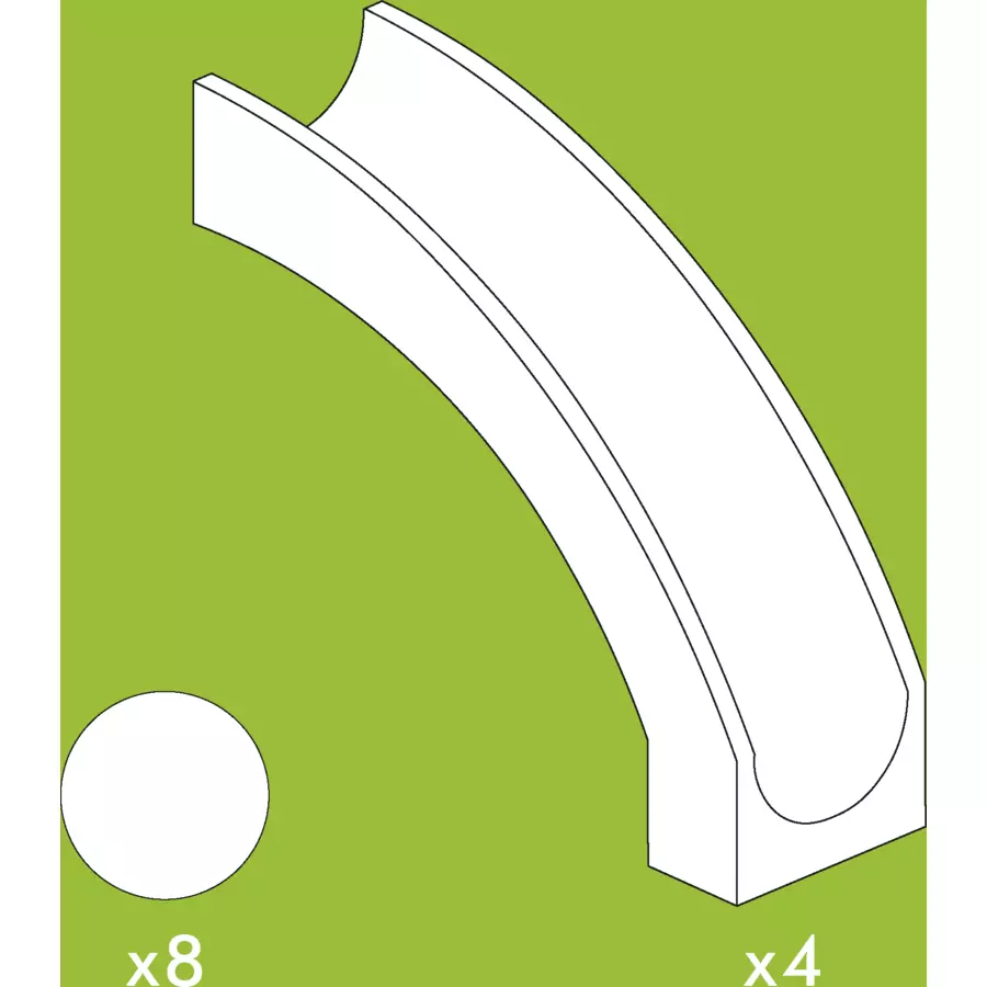 HUBELINO® Rutsche Erweiterung, 12-teilig