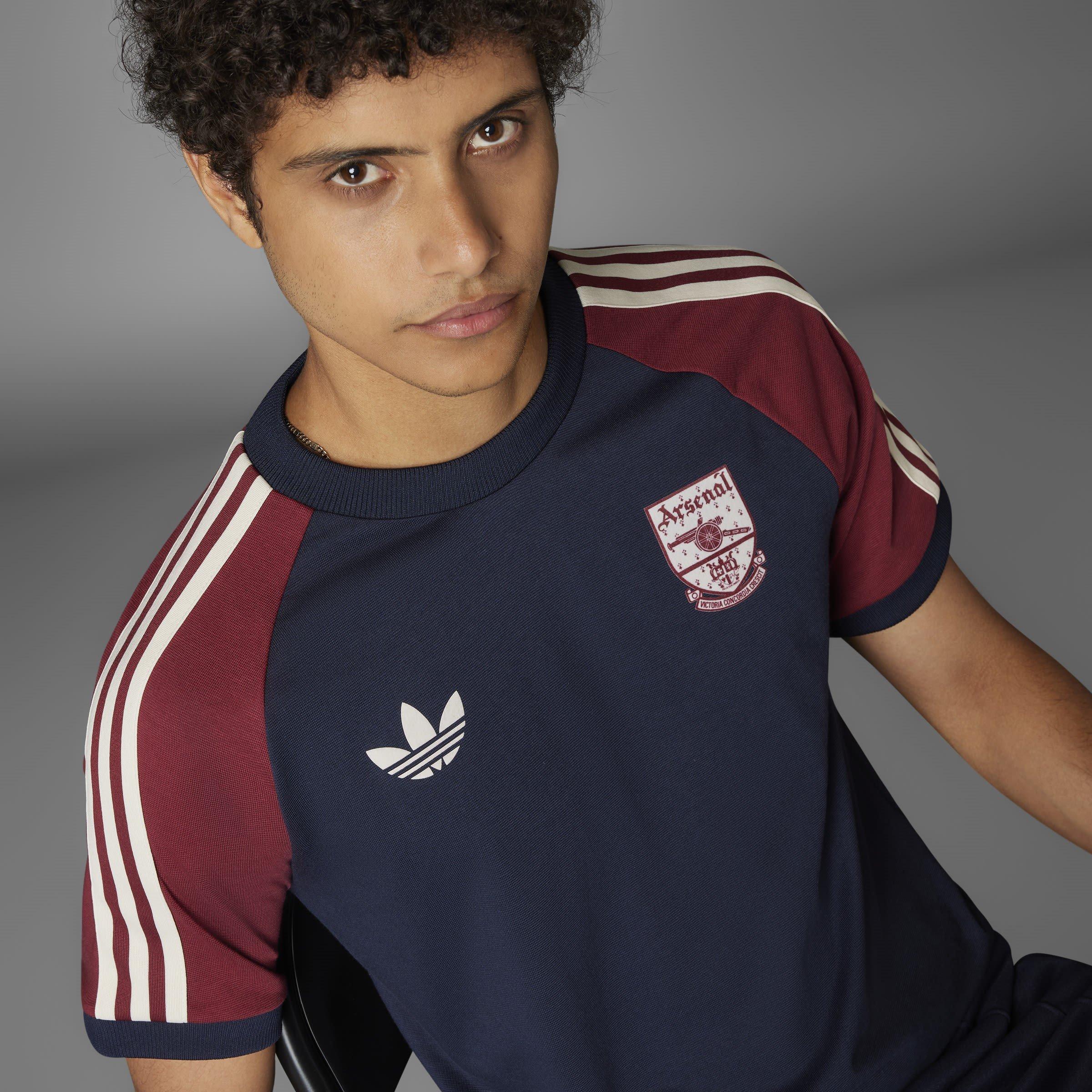 adidas Originals Arsenal Adicolor Classics 3 Stripes T Shirt Adults