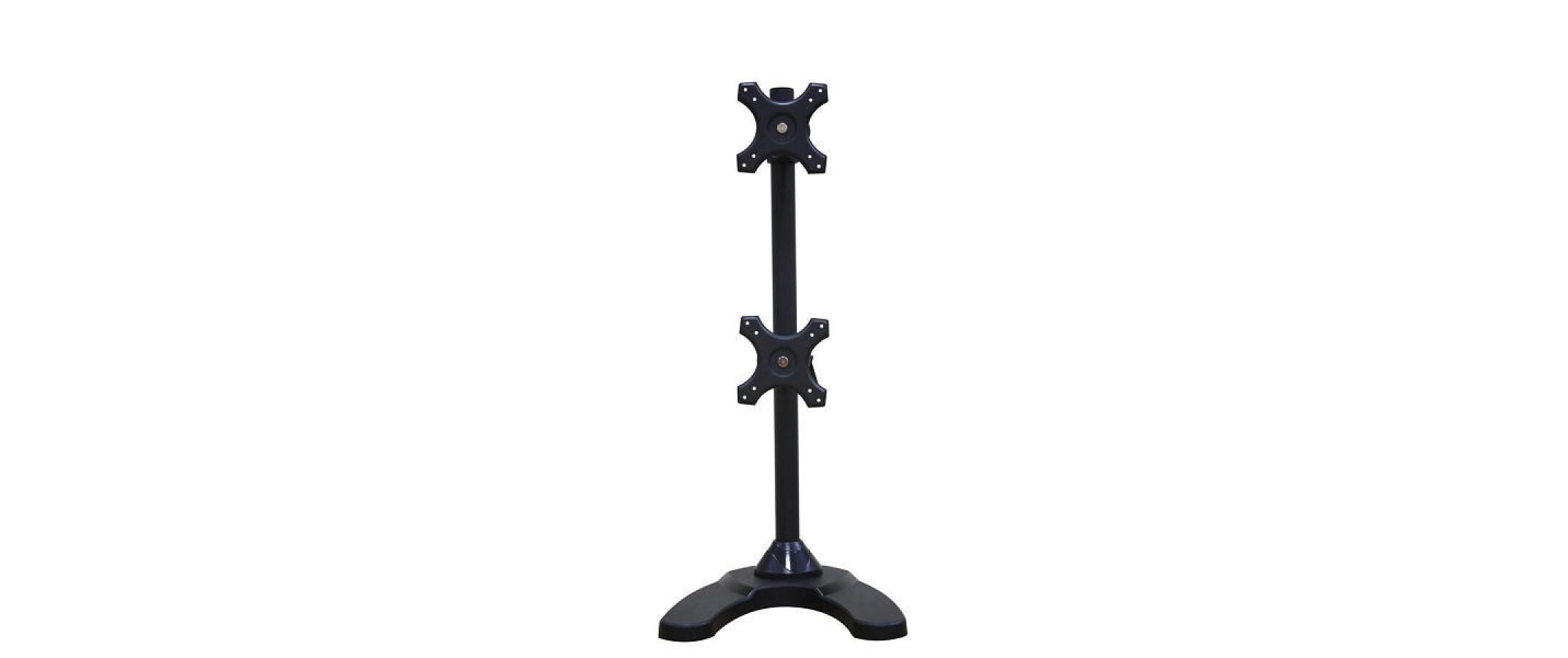 Monitor-Standfuss FPMA-D700DDV Schwarz<br>Für 2 Flachbildschirme von 10