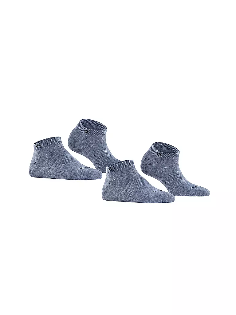 BURLINGTON Damen Sneaker-Socken 2er Pkg. EVERYDAY 36-41 light jeans blau