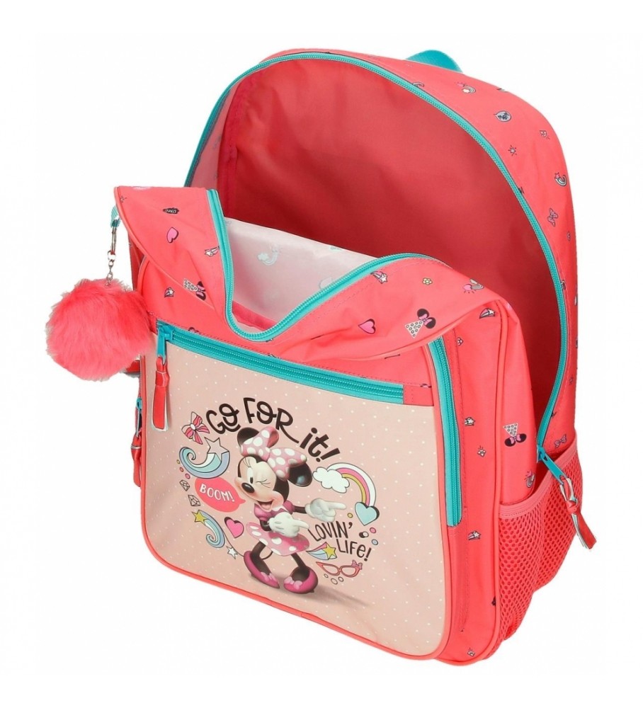 Joumma Bags Mochila Escolar Minnie Lovin Life 38cm con Carro rosa