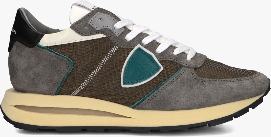grijze philippe model lage sneakers tropez haute low man