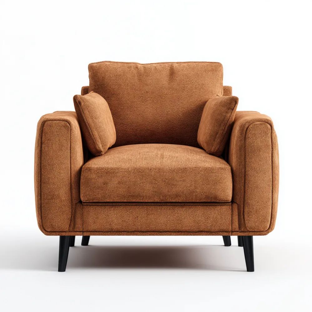 Sessel Stoff 90x85x75 cm - Braun - Modernes Design