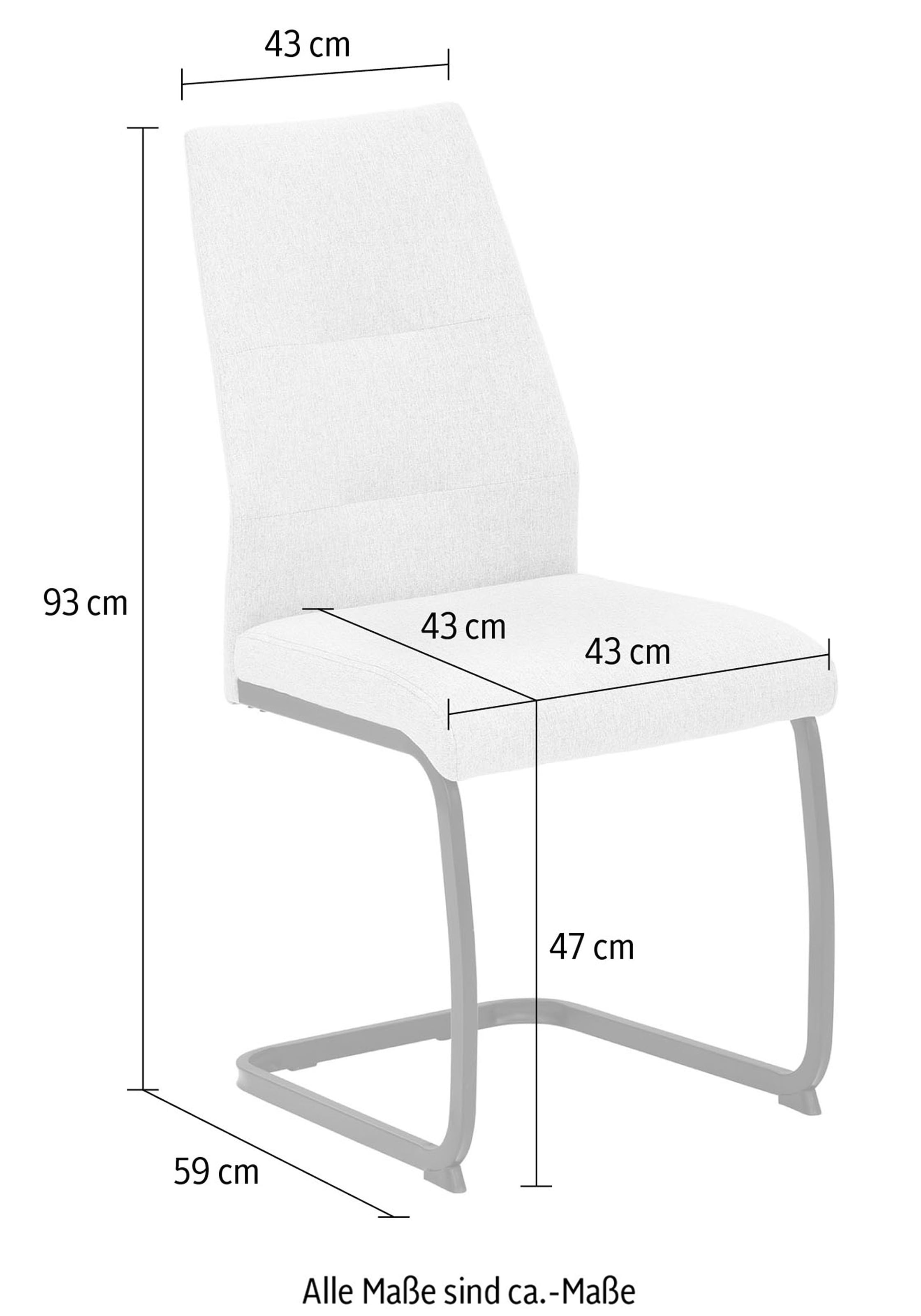 HELA Freischwinger »Ariana, Esszimmerstuhl« (Set) 2 Stk.Zertifizierter 