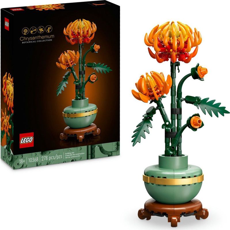 LEGO - 10368 - Icons - Chrysant - Oranje - Bouwpakket voor Volwassenen