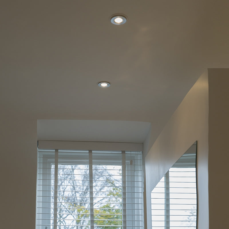 QAZQA Set van 6 moderne inbouwspots staal rond IP44 - Xena