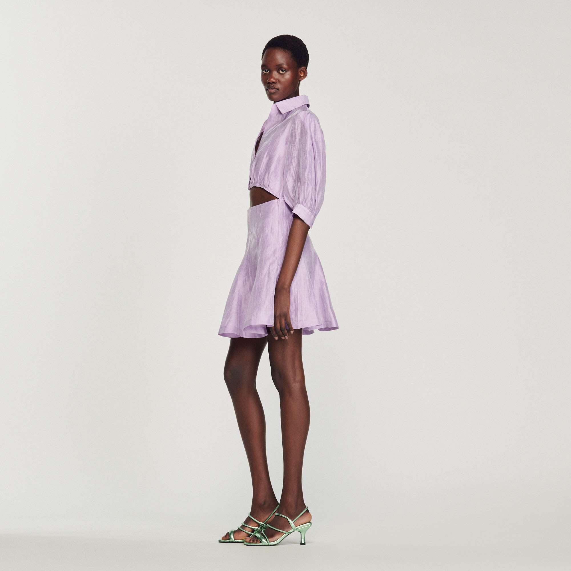 Robe courte ouverte