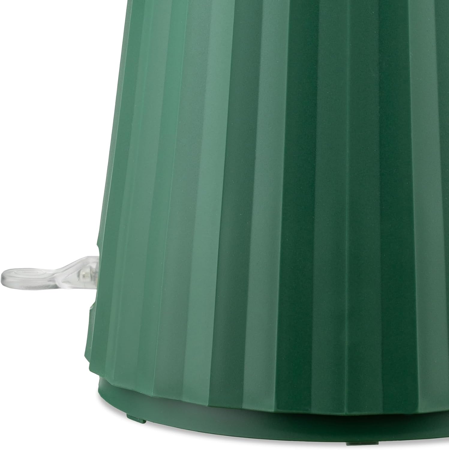 Alessi Plissé MDL06/1 GR - Design Elektrischer Wasserkocher, aus Thermoplastischem Harz, Europäischer Stecker 2400 W, 100 cl, Grün